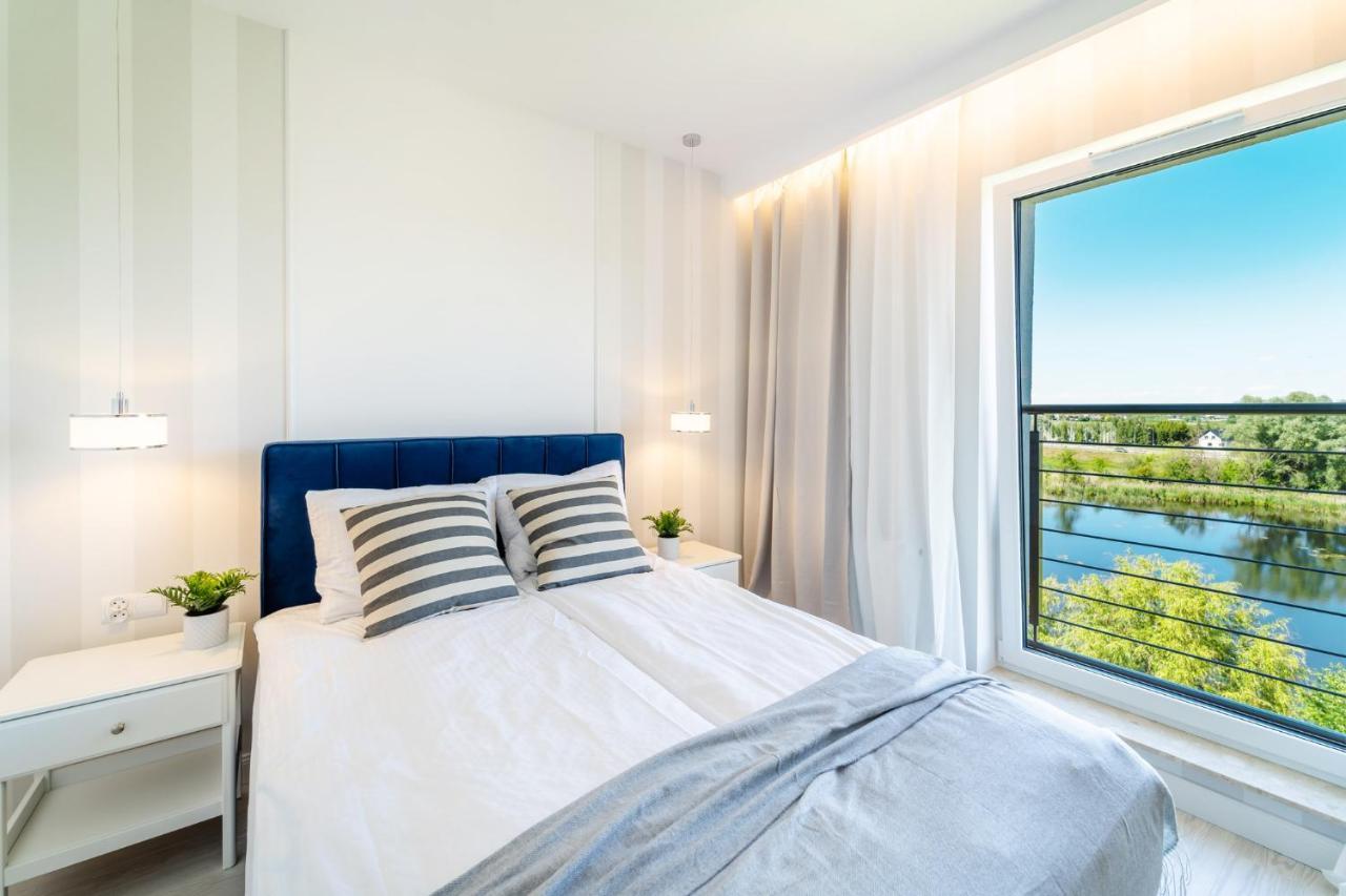 Belle View - 3Pok, Nawet 5 Lozek, Piekny Widok Na Rzeke, Tv55" Z Netflix I Max, Parking, Winda Apartment Ilawa Bagian luar foto