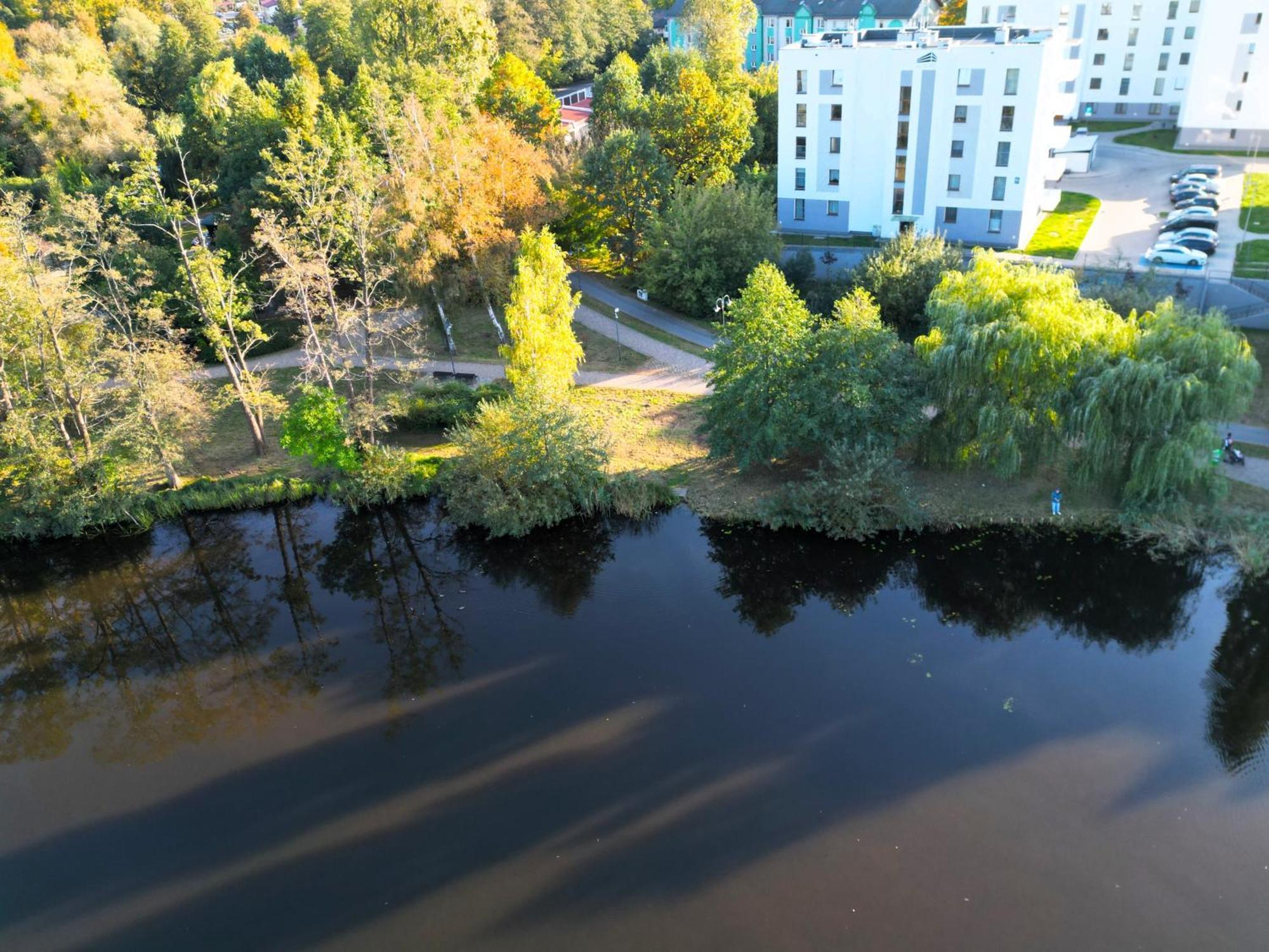 Belle View - 3Pok, Nawet 5 Lozek, Piekny Widok Na Rzeke, Tv55" Z Netflix I Max, Parking, Winda Apartment Ilawa Bagian luar foto